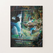 Walden Pond herzien door Newell Convers Wyeth Legpuzzel (Verticaal)