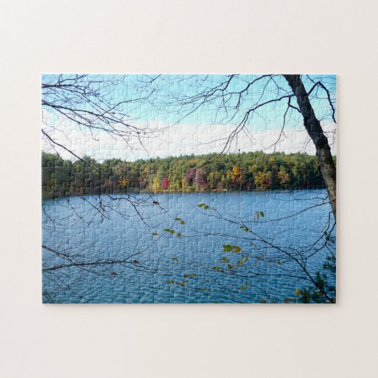 Walden Pond in de Herfst Legpuzzel (Horizontaal)