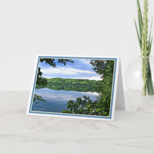 Walden Pond: Landschapszicht Feestdagen Kaart (Voorkant)