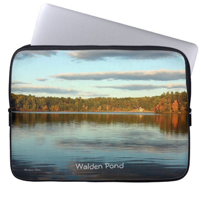 Walden Pond: laptopcover Laptop Sleeve (Voorkant)