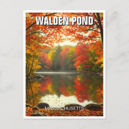 Walden Pond Massachusetts Reizen Briefkaart