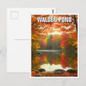 Walden Pond Massachusetts Reizen Briefkaart (Voorkant / Achterkant)