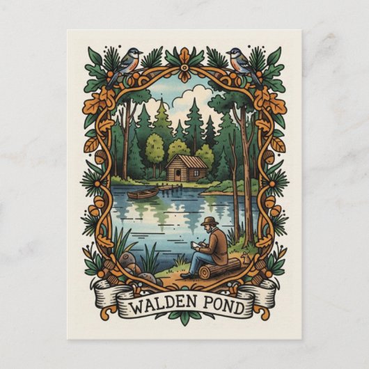 Walden Pond Massachusetts Reizen Briefkaart (Voorkant)