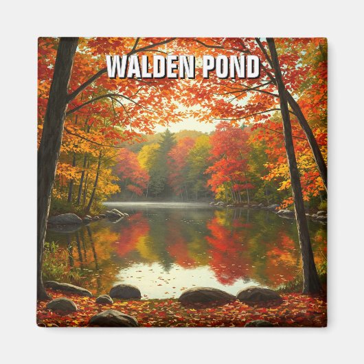 Walden Pond Massachusetts Reizen Magneet (Voorkant)