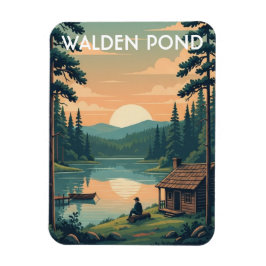 Walden Pond Massachusetts Reizen Magneet
