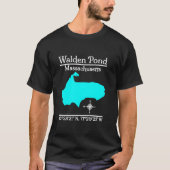 Walden Pond Massachusetts T-Shirt met lange mouwen (Voorkant)