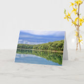 Walden Pond met een citaat van Henry D. Thoreau: Kaart (Gele Bloem)