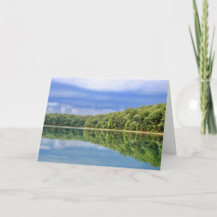 Walden Pond met een citaat van Henry D. Thoreau: Kaart