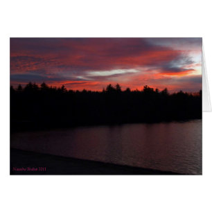 Walden Pond Red Clouds