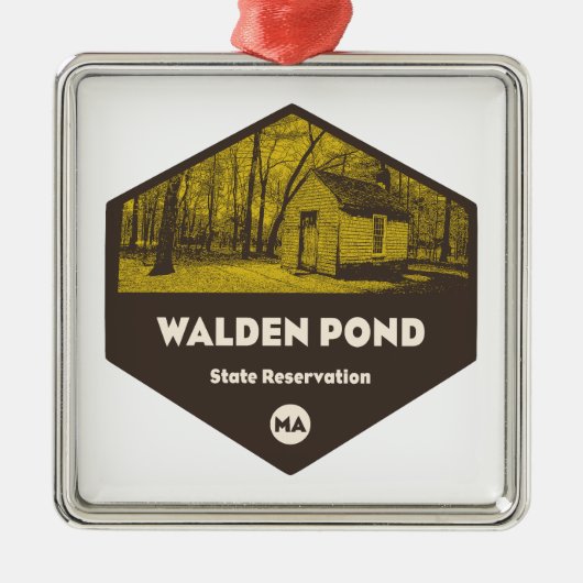 Walden Pond State Reservation Massachusetts Metalen Ornament (Voorkant)