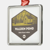 Walden Pond State Reservation Massachusetts Metalen Ornament (Links)