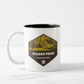 Walden Pond State Reservation Massachusetts Tweekleurige Koffiemok (Links)