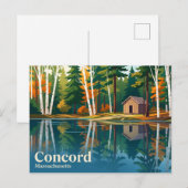 Walden Pond State Reservation VS Briefkaart (Voorkant / Achterkant)