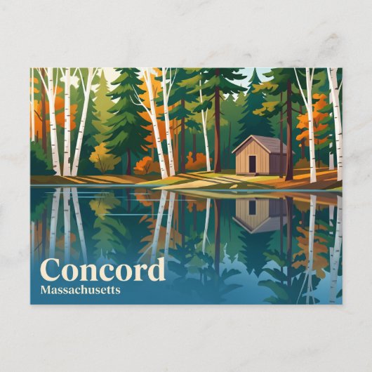 Walden Pond State Reservation VS Briefkaart (Voorkant)