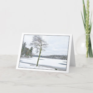 Walden Pond: Winter Feestdagen Kaart