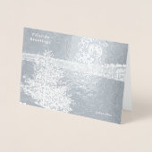Walden Pond: Yuletide-groeten Folie Kaarten (Voorkant)