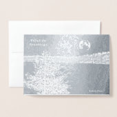 Walden Pond: Yuletide-groeten Folie Kaarten (Voorkant met envelop)
