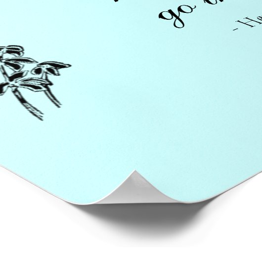 Walden Quote, "Kijk nooit achteruit" Poster (Hoek)