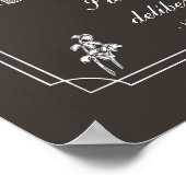 Walden Quote, "Leef bewust" (donker) Poster (Hoek)