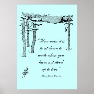 Walden Quote over schrijven Poster