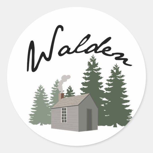 Walden Ronde Sticker (Voorkant)