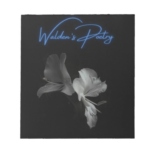 Walden's Poetry Logo alternatief ontwerp Notitieblok (Voorkant)