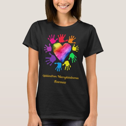 Waldenstrom Macroglobulinemie Bewustheid T-shirt (Voorkant)