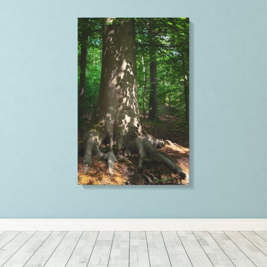 Waldimpression Canvas Afdruk (Insitu (Houten vloer))