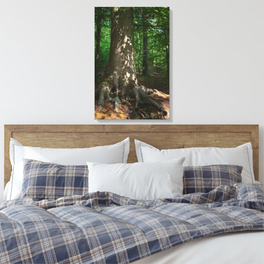 Waldimpression Canvas Afdruk (Insitu (Slaapkamer))