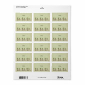 Waldlauf Etiket (Full Sheet)