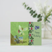 Waldlauf mit Käfer Briefkaart (Staand voorkant)