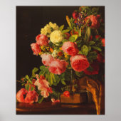 Waldmuller - Nog steeds leven met rozen Poster (Voorkant)
