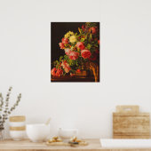 Waldmuller - Nog steeds leven met rozen Poster (Keuken)