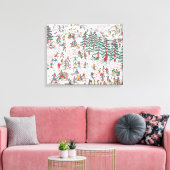 Waldo Cartoon Premium Wrapped Canvas (gloss) Afdruk (Insitu (Woonkamer))