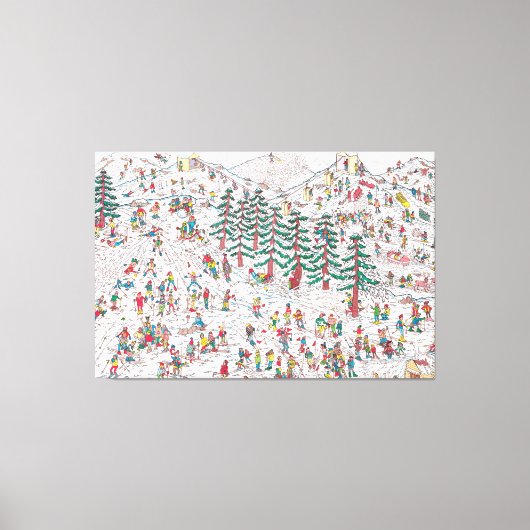 Waldo Cartoon Premium Wrapped Canvas (gloss) Afdruk (Voorkant)