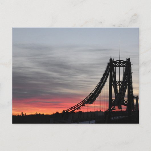 Waldo-Hancock Bridge Briefkaart (Voorkant)