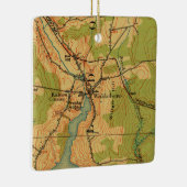 Waldoboro Maine  Map Keramisch Ornament (Rechts)