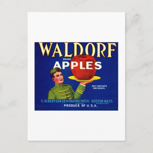 Waldorf appels briefkaart (Voorkant)