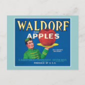 Waldorf Apples Label Briefkaart (Voorkant)