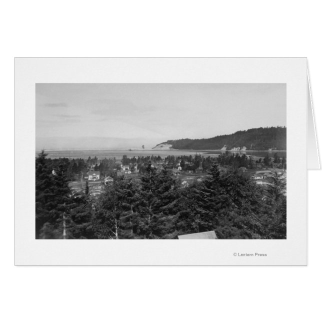 Waldport, Uitzicht van de stad Oregon, West (Voorkant Horizontaal)