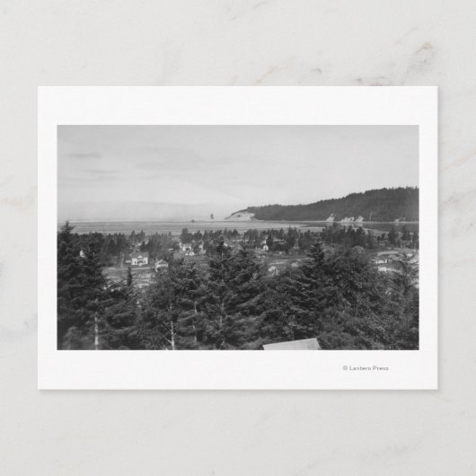 Waldport, Uitzicht van de stad Oregon, West Briefkaart (Voorkant)