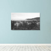 Waldport, Uitzicht van de stad Oregon, West Canvas Afdruk (Insitu (Houten vloer))