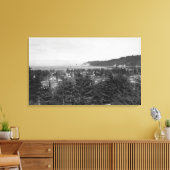 Waldport, Uitzicht van de stad Oregon, West Canvas Afdruk (Insitu (Woonkamer))