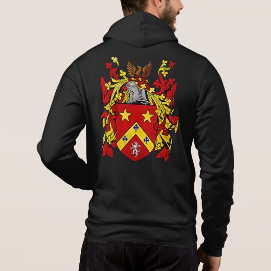 Waldrop Coat of Arms Mannen Hoodie (Achterkant)