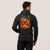 Waldrop Coat of Arms Mannen Hoodie (Achterkant volledig)