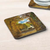 Waldstein Garden Fall Hard Plastic Coaster Bier Onderzetter (Linkerzijde)