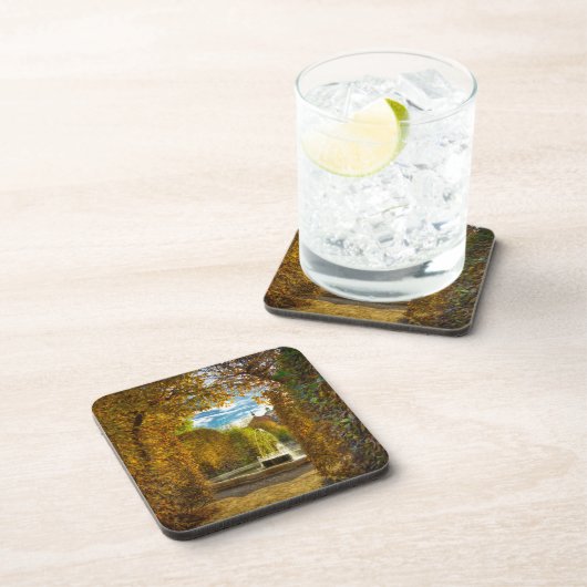 Waldstein Garden Fall Hard Plastic Coaster Bier Onderzetter (Rechterzijde)