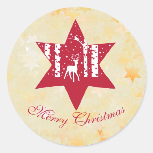 Waldstern Ronde Sticker (Voorkant)