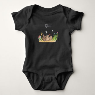 Waldtier Beer Flowers Name Kian Romper