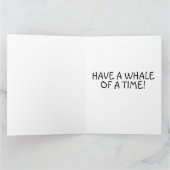 WALE FUNNY BIRTHDAY GIANT Wenskaart Kaart (Binnen)